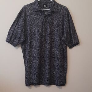 Men’s Footjoy Black Polo Shirt.Size L